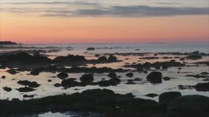 Перед расссветом. Прилив на Белом море.