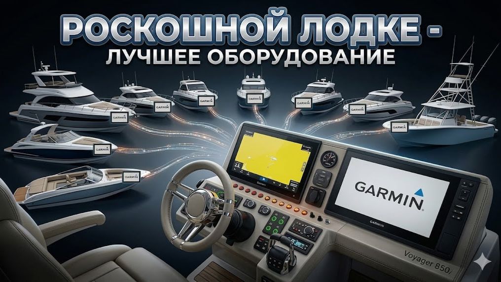 GARMIN ТОП. Дорого и богато. Медиасистема на Гармин. Сложный монтаж оборудования в VOYAGER 850 TWIN