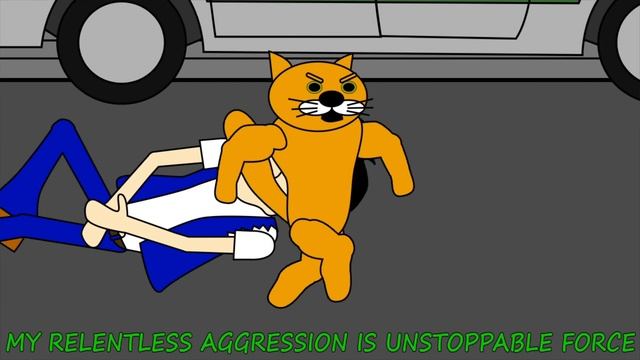 orange cat aggression (animated music video) смотреть онлайн