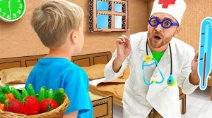 Дети учатся правильно питаться - Полезные истории для детей