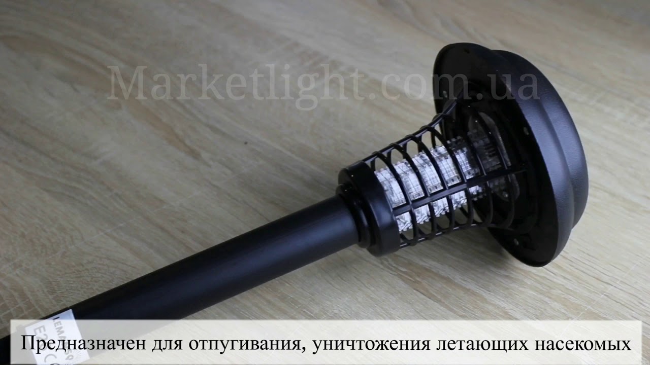 Светильник для уничтожения насекомых столбик солнечной батарее LM3408 Lemanso смотреть онлайн