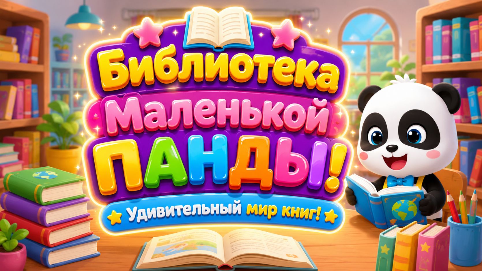 📚🐼 Библиотека Маленькой Панды! ✨ Удивительный мир книг 🌈 Развивающий мультфильм для детей