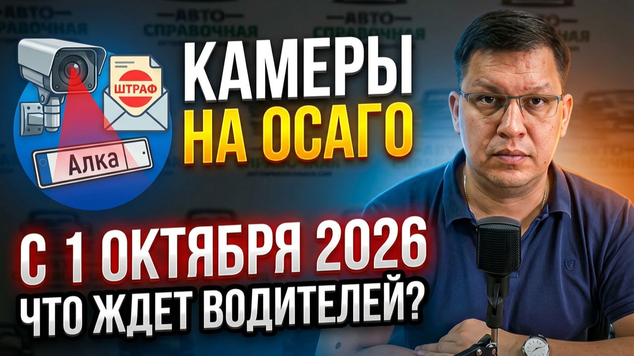 Камеры на ОСАГО с 1 октября 2026: как это будет работать?