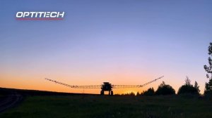 Самоходный опрыскиватель ОПТИТЭК линейки METALFOR H7040 на ночном опрыскивании