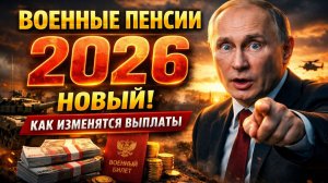 Повышение Пенсий Военных пенсионеров с Октября 2026 года