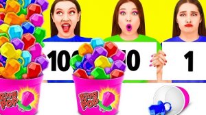 100 Слоев Еды Челлендж | Вкусные Рецепты с Едой