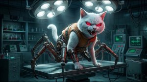История AI Cat# у милого котенка возникли проблемы с поеданием мороженого