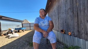приехали покупатели/ а мы выкинули из дома цып/ большим раздолье