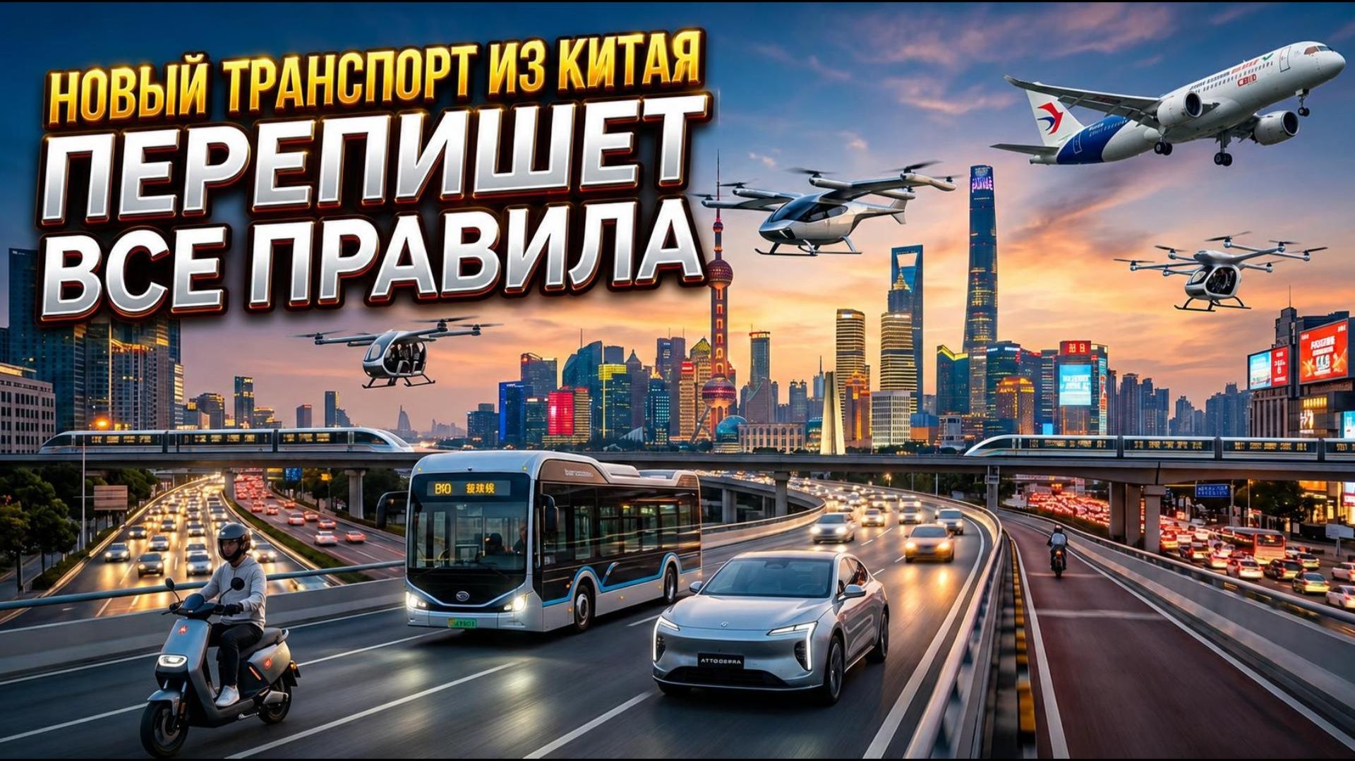 Этот НОВЫЙ транспорт из Китая ПЕРЕПИШЕТ правила!