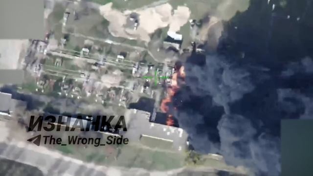 Объективный контроль пораженной подстанции 110 кВ в городе Ахтырка Сумской обл. смотреть онлайн