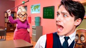 СБЕЖАЛ С УРОКОВ ОТ СТАРОЙ УЧИЛКИ!😱 ТЕПЕРЬ МЕНЯ ВЫГОНЯТ ИЗ ШКОЛЫ!😭