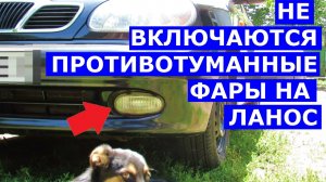 Не включаются противотуманные фары Ланос