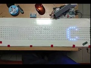 Бегущая строка на адресной светодиодной ленте WS2812