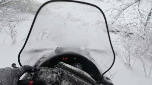 Снегоход См-003 тестируем в подьемах, лесу, кустарниках