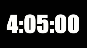 4 HOUR 5 MINUTE TIMER • 245 MINUTE COUNTDOWN TIMER ⏰ LOUD ALARM ⏰