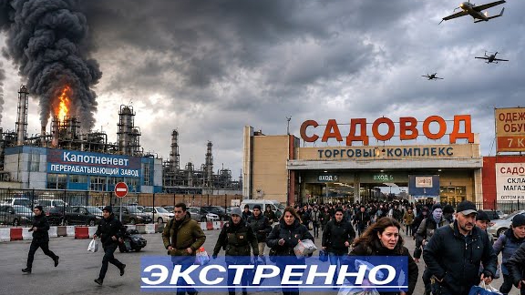 Двойной удар по Москве: дроны повредили НПЗ и ТЦ "Садовод" смотреть онлайн