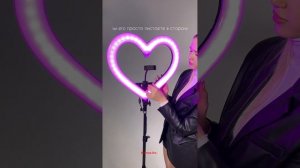 Кольцевая лампа сердце с RGB режимами,обзор. Lampa like