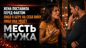 ЖЕНА ПОСТАВИЛА ПЕРЕД ФАКТОМ ЛИБО Я БЕРУ НА СЕБЯ ВИНУ ЛИБО ОНА УЙДЕТ I МЕСТЬ МУЖА