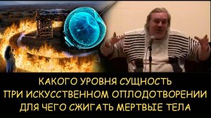 ✅ Н.Левашов. Какого уровня сущность при искусственном оплодотворении. Для чего сжигать мертвые тела