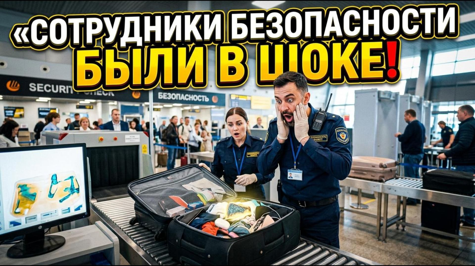 Сотрудники безопасности аэропорта В ШОКЕ от увиденного!