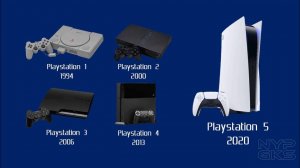 эволюция playstation от 1 до 5 #playstation