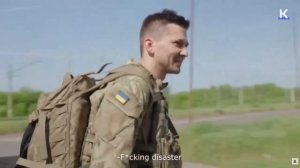 Группа боевиков покидает Константиновку