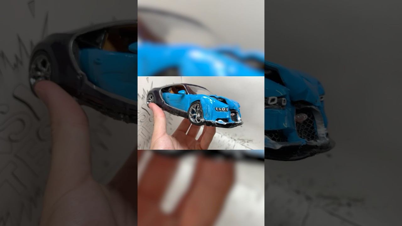 Bugatti Chiron - краш тест на прочность, насколько безопасна? смотреть онлайн