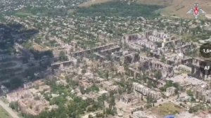 Кадры из освобождённых военнослужащими «Южной» группировки районов населенного пункта Константиновка