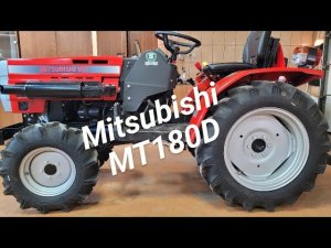 Обзор минитрактора MITSUBISHI VST MT180D 4WD #минитракторmitsubishi