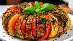 Рецепт Самого ЛЮБИМОГО МЯСА! МЯСО с ОВОЩАМИ в ДУХОВКЕ. Как приготовить НЕЖНОЕ МЯСО В ДУХОВКЕ