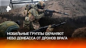 Мобильные огневые группы защищают небо Донбасса от украинских беспилотников