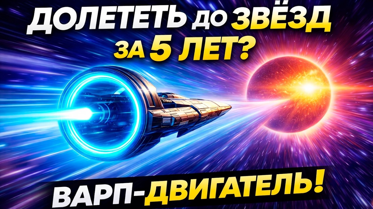 Сможем ли мы долететь до звёзд за 5 лет? Варп-двигатель уже не фантастика! смотреть онлайн