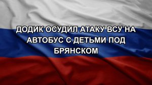 Додик осудил атаку ВСУ на автобус с детьми под Брянском