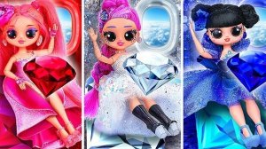 K-Pop Охотницы на Демонов: Хантрикс Бриллиант, Рубин и Сапфир в самолёте! 10 поделок для кукол!