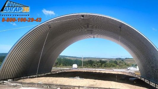 Арочный ангар, ангар из ЛСТК строительство в Брянске смотреть онлайн
