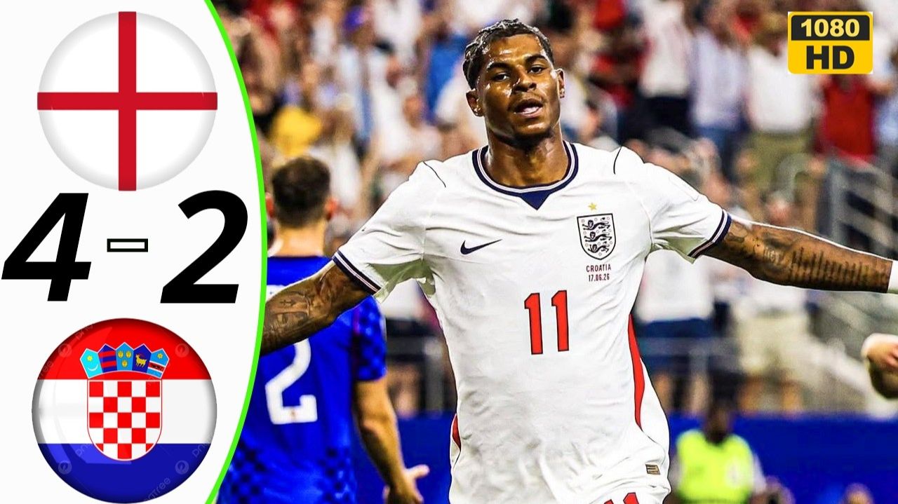 Англия - Хорватия (4-2) Обзор матча чемпионата мира по футболу 2026 смотреть онлайн