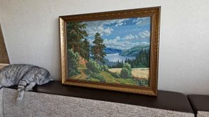 Раздолье.Золотое руно.Готовая и оформления работа.#вышивка