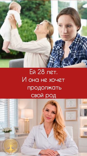 Ей 28 лет. И она не хочет продолжать свой род