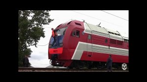 Поезд Газотурбовоз ГТ1 пережог контактный провод
