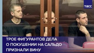 Трое фигурантов дела о покушении на Сальдо признали вину