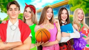 Встречаюсь с Четырьмя Девушками Одновременно! Кто Будет Встречаться с Крашем Школы Тим Тин