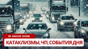Снег летом в РФ и шторм «Артур» в США! Катаклизмы и новости сегодня 18.06.2026