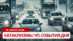 Снег летом в РФ и шторм «Артур» в США! Катаклизмы и новости сегодня 18.06.2026