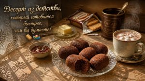 🤯 Десерт из детства, который готовится быстрее, чем вы думаете! 🥔🍬