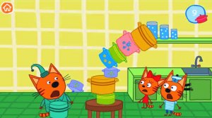 Три Кота Мультик | Котята на Кухне Затеяли Веселую Игру с Кастрюлями | Три Кота Смотреть