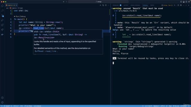 224. Collecting User Input with read_line Method смотреть онлайн