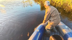 ДЕРЕВЕНСКИЕ ПАРНИ ЛОВЯТ РЫБУ СТАРЫМ СПОСОБОМ. РЫБАЛКА НА СЕТИ НА РАЗЛИВЕ.