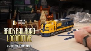 Замедленная сборка железнодорожного локомотива LEGO BDP серии 8