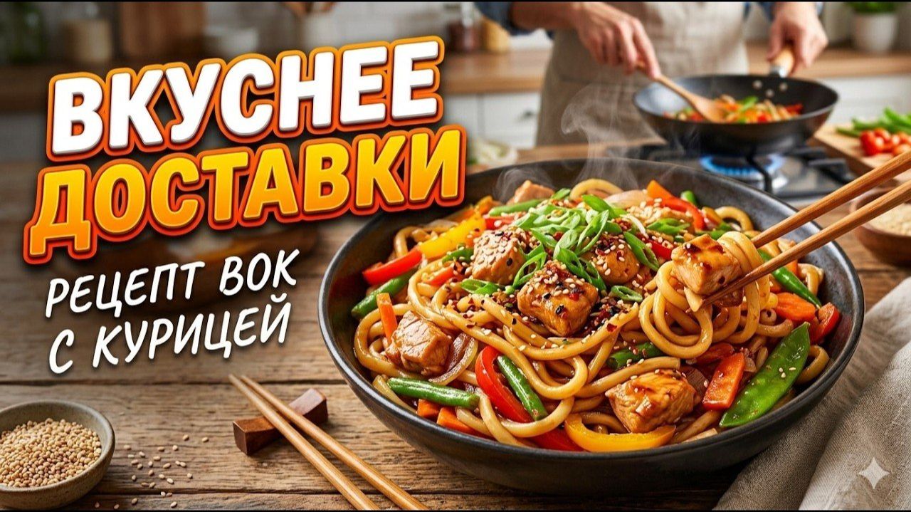 Вок с курицей за 15 минут! Вкусно, просто и недорого 🍜 смотреть онлайн