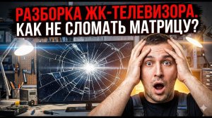 КАК ПРАВИЛЬНО РАЗОБРАТЬ ЖК ТЕЛЕВИЗОР ЧТОБЫ НЕ СЛОМАТЬ LED МАТРИЦУ